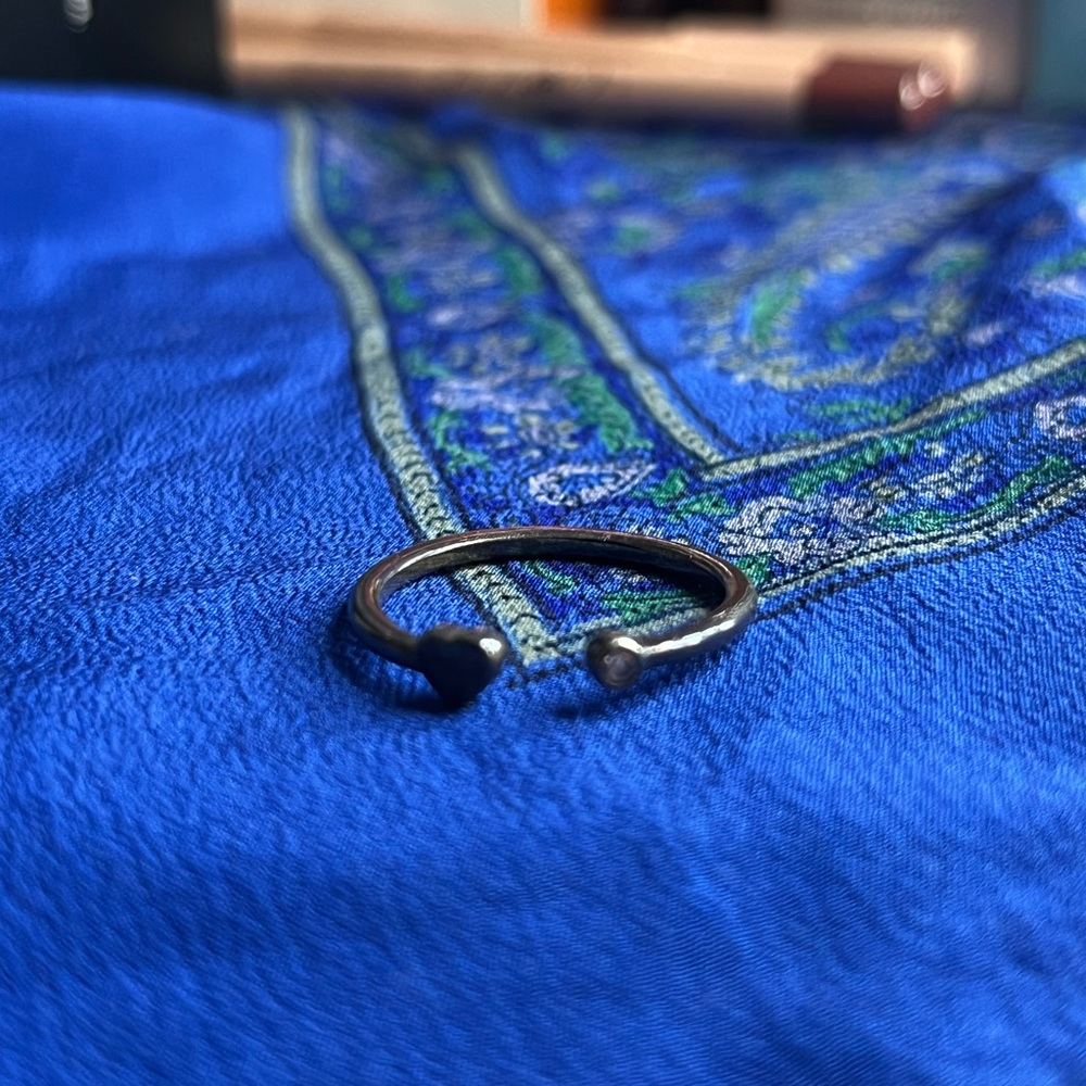 Pandora Silver Open Heart Ring